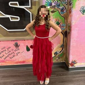 Xtraordinary Red Formal Kids Dress